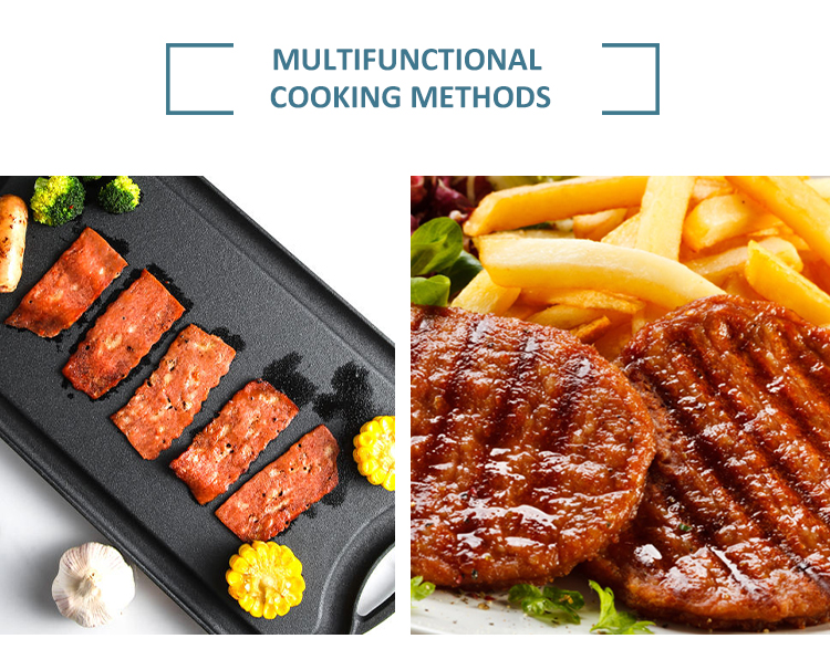 Pre-Seasoned 30CM Nonstick Cookware Cast Iron Square Skillet for Grill, Gas, Oven, Electric, Induction